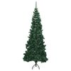 vidaXL Corner Artificial Christmas Tree Green 180 cm PVC