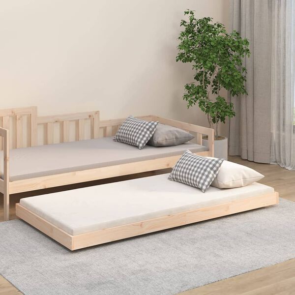 vidaXL Bed Frame without Mattress 90x190 cm Single Solid Wood Pine