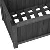 vidaXL Garden Trellis Planter Black 70x30x135 cm Solid Firwood