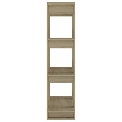 vidaXL Book Cabinet/Room Divider Sonoma Oak 80x30x123.5 cm
