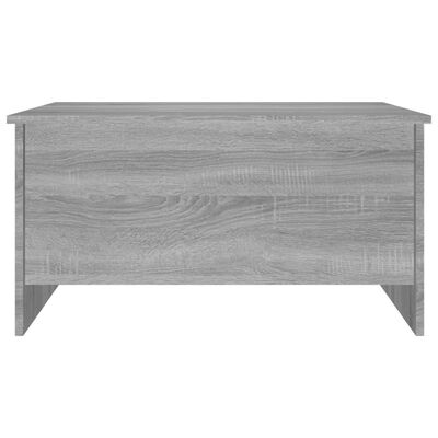vidaXL Coffee Table Grey Sonoma 80x55.5x41.5 cm Engineered Wood