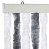 vidaXL Insect Curtain Grey and White 56x185 cm Chenille