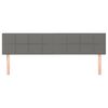 vidaXL Headboards Dark Grey 200x5x78/88 cm Fabric
