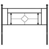 vidaXL Metal Replace Headboard Black 107 cm