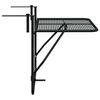 vidaXL Balcony Table Black 60x40 cm Steel