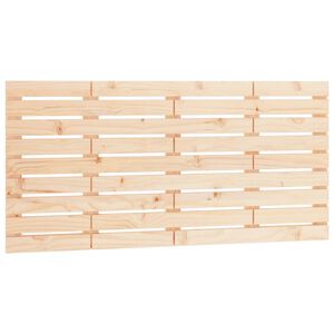 vidaXL Wall Headboard 156x3x63 cm Solid Wood Pine