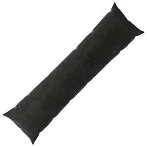 vidaXL Cushion with Pillow HEERLEN Black 40 x 145 cm Velvet