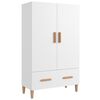 vidaXL Highboard | White | Engineered wood | Tall | Highboard | Rectangular