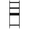 vidaXL Toilet Rack Black 63x26x171 cm Solid Wood Pine