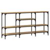 vidaXL Console Table Artisan oak 160 x 29 x 80 cm Engineered wood