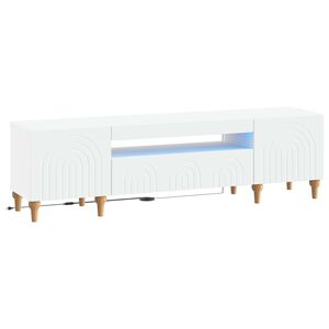 vidaXL LED TV Cabinet White Engineered Wood