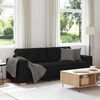 vidaXL 3-Seater Sofa Black 180 cm Fabric