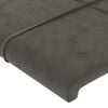 vidaXL Headboard Dark Grey 144x5x118/128 cm Velvet
