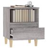 vidaXL Bedside Cabinets 2 pcs Grey Sonoma 40x35x50 cm