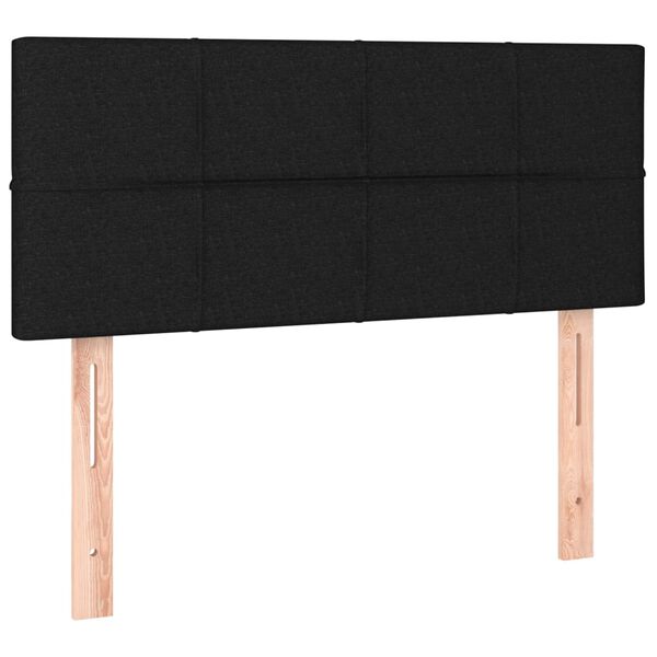 vidaXL LED Headboard Black 100 cm Fabric