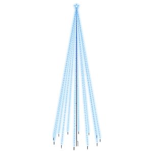 vidaXL Christmas Tree with Spike Blue 732 LEDs 500 cm