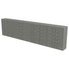 vidaXL Gabion Wall with Covers Galvanised Steel 600x50x150 cm