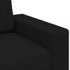vidaXL Loveseat Sofa Black 180x77x82 cm Fabric