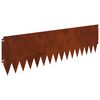 vidaXL Lawn Edging 10 pcs 103 x 30 cm Steel Rusty