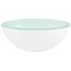vidaXL Basin Tempered Glass 30x12 cm White