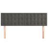 vidaXL Headboards Dark Grey 144x5x78/88 cm Velvet