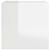 vidaXL Wall Mounted TV Cabinet High Gloss White 30.5x30x30 cm