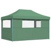 vidaXL Foldable Party Tent Pop-Up with 3 Sidewalls Green