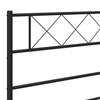 vidaXL Metal Replace Headboard Black 107 cm