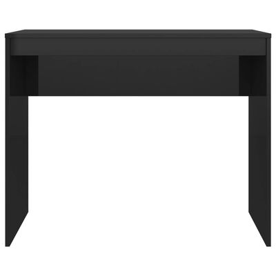 vidaXL Desk High Gloss Black 90x40x72 cm Engineered Wood