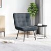 vidaXL Relaxing Chair Dark Grey 64x74x84 cm Velvet