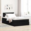 vidaXL Ottoman Bed with Mattress Black King Single Fabric