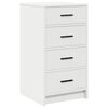 vidaXL Sideboard White 40 x 41 x 75 cm Engineered Wood