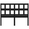 vidaXL Bed Headboard Black 185.5x4x100 cm Solid Wood Pine