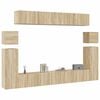 vidaXL 8 Piece TV Cabinet Set Sonoma Oak Engineered Wood