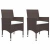 vidaXL 5 Piece Garden Dining Set Brown