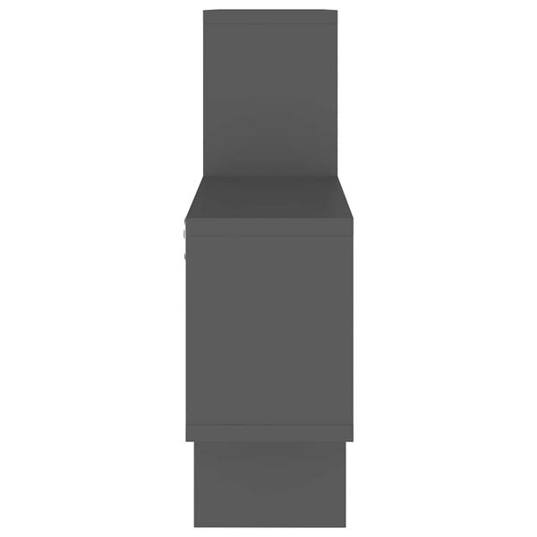 vidaXL Car-shaped Wall Shelf Grey 82x15x51 cm Engineered Wood