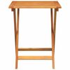 vidaXL Garden Table Folding Natural 60 x 60 x 72 cm Solid Acacia Wood