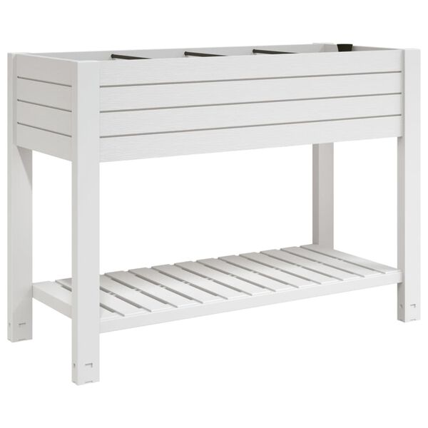 vidaXL Garden Raised Bed White 110x45x79 cm Polypropylene