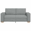 vidaXL 2-Seater Sofa Light Grey 140 cm Fabric