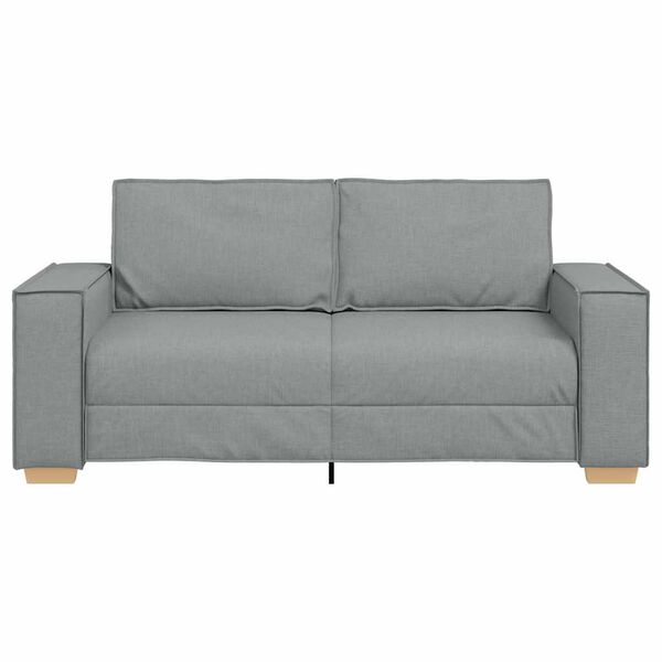 vidaXL 2-Seater Sofa Light Grey 140 cm Fabric