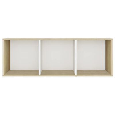 vidaXL TV Cabinets 3 pcs White and Sonoma Oak 107x35x37 cm Engineered Wood