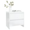 vidaXL Bedside Cabinets 2 pcs High Gloss White 45x34.5x44.5 cm Engineered Wood