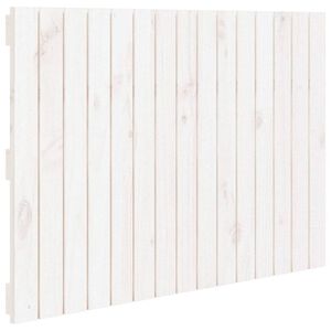vidaXL Wall Headboard White 95.5x3x60 cm Solid Wood Pine