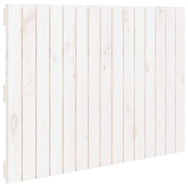 vidaXL Wall Headboard White 95.5x3x60 cm Solid Wood Pine