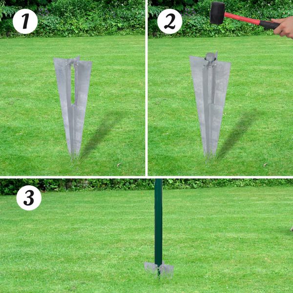 vidaXL Euro Fence Steel 25x1.0 m Green