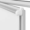 vidaXL Roller blind blackout 124.4x175 cm Fabric Width 120 cm white