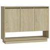 vidaXL Sideboard Sonoma Oak 97x31x75 cm Engineered Wood