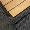 vidaXL Garden Storage Bench 120 cm Poly Rattan Grey