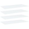 vidaXL Bookshelf Boards 4 pcs White 80x20x1.5 cm Engineered Wood