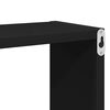 vidaXL Wall Cube Shelf 4 pcs Black 80x15x26.5 cm Engineered Wood